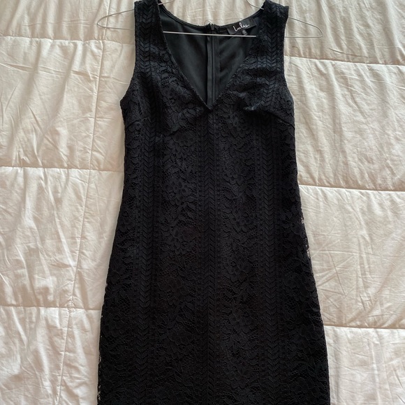 Lulu’s Black Lace Mini Dress - Picture 3 of 5